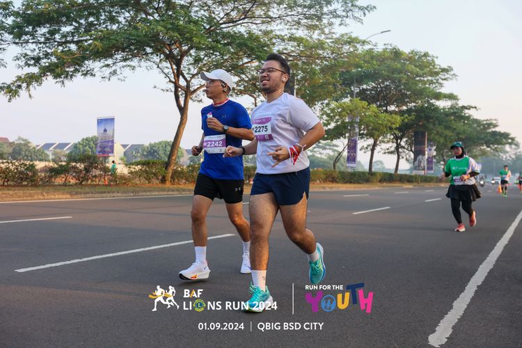 Race photo from BAF LIONS RUN 2024