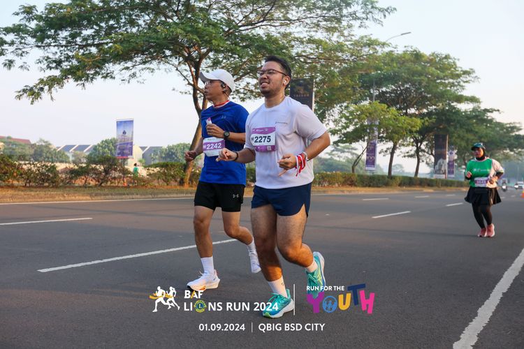 Race photo from BAF LIONS RUN 2024