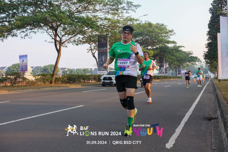Race photo from BAF LIONS RUN 2024
