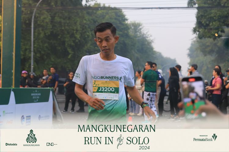Race photo from Mangkunegaran Run 2024