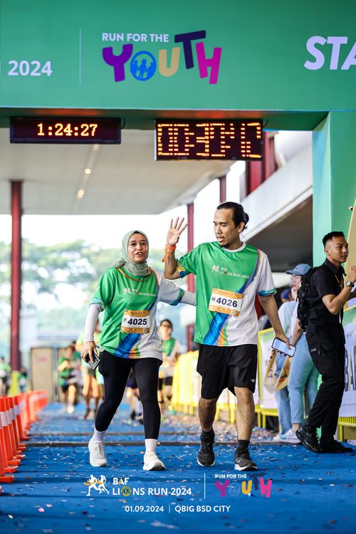 Race photo from BAF LIONS RUN 2024
