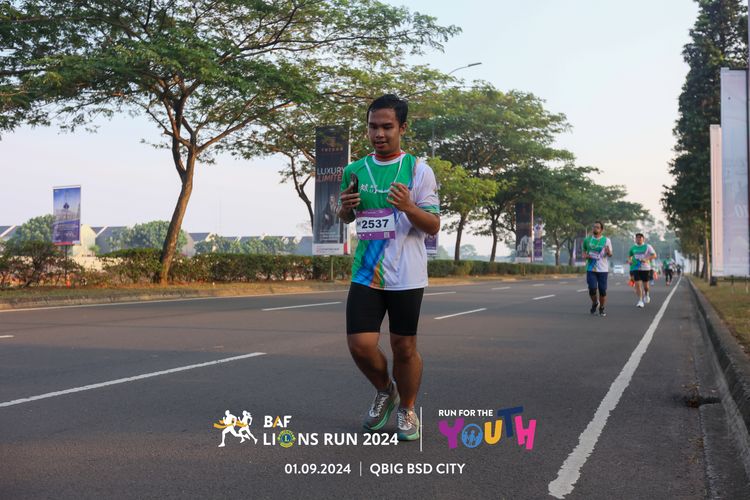 Race photo from BAF LIONS RUN 2024
