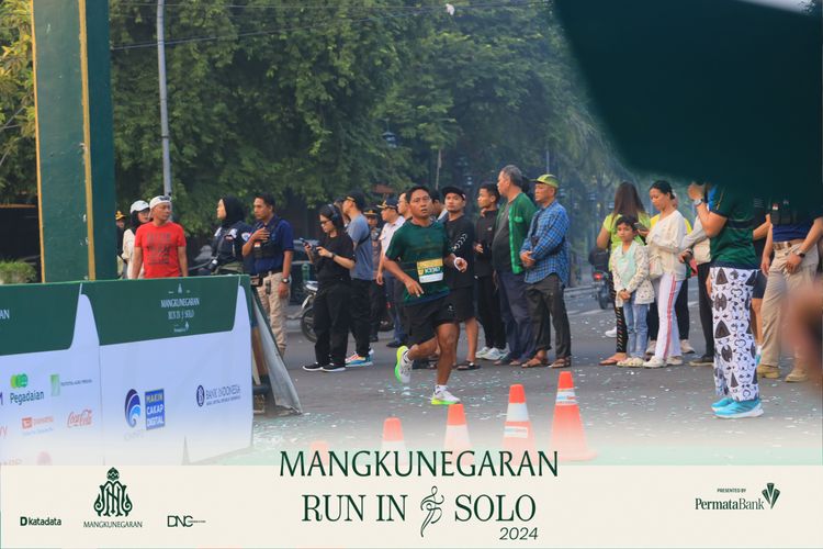Race photo from Mangkunegaran Run 2024