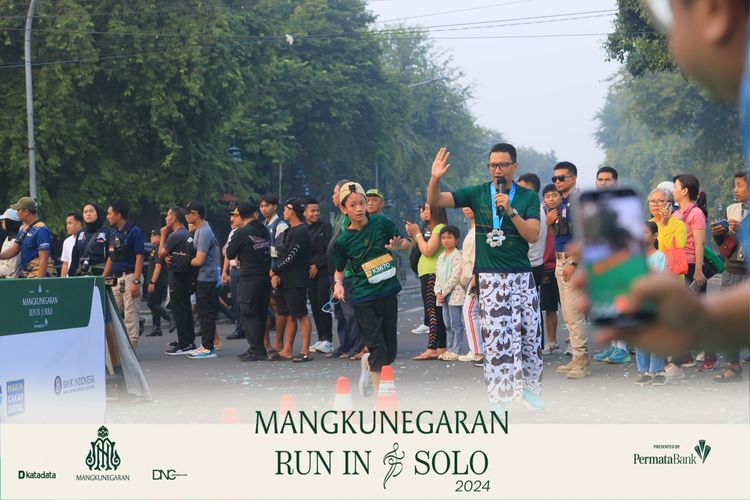 Race photo from Mangkunegaran Run 2024