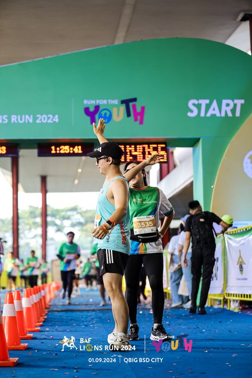 Race photo from BAF LIONS RUN 2024