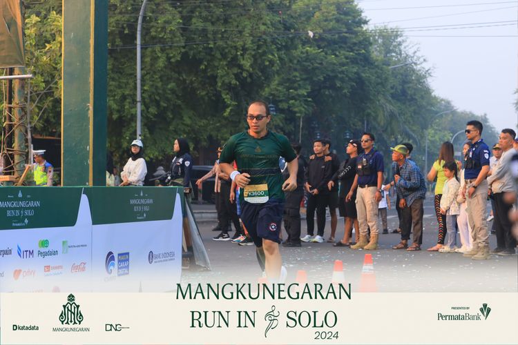 Race photo from Mangkunegaran Run 2024