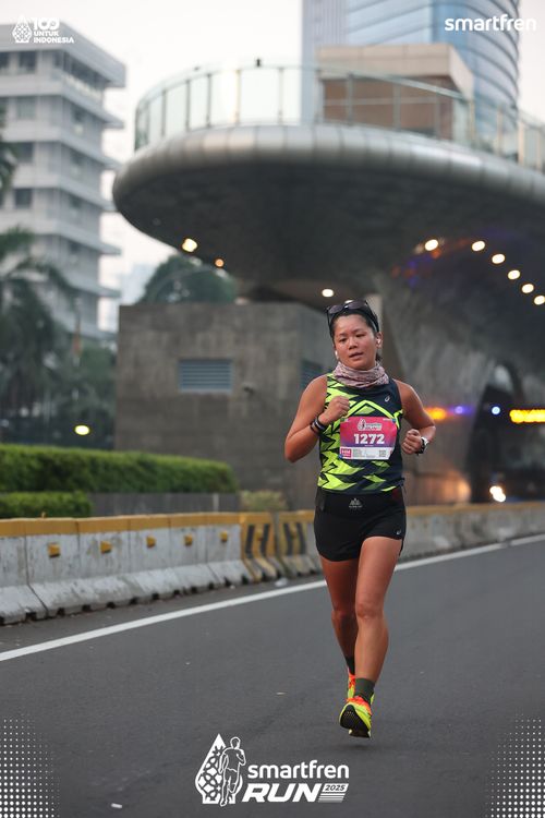 Race photo from Smartfren Run 2025 