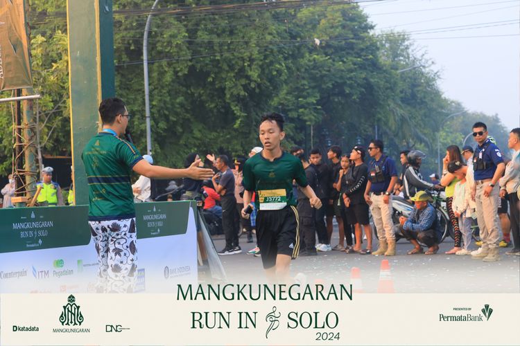 Race photo from Mangkunegaran Run 2024