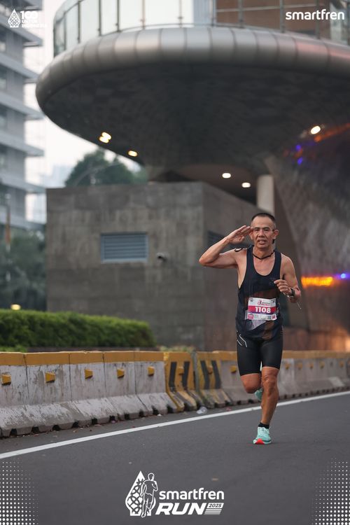 Race photo from Smartfren Run 2025 