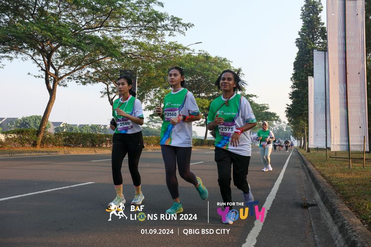 Race photo from BAF LIONS RUN 2024