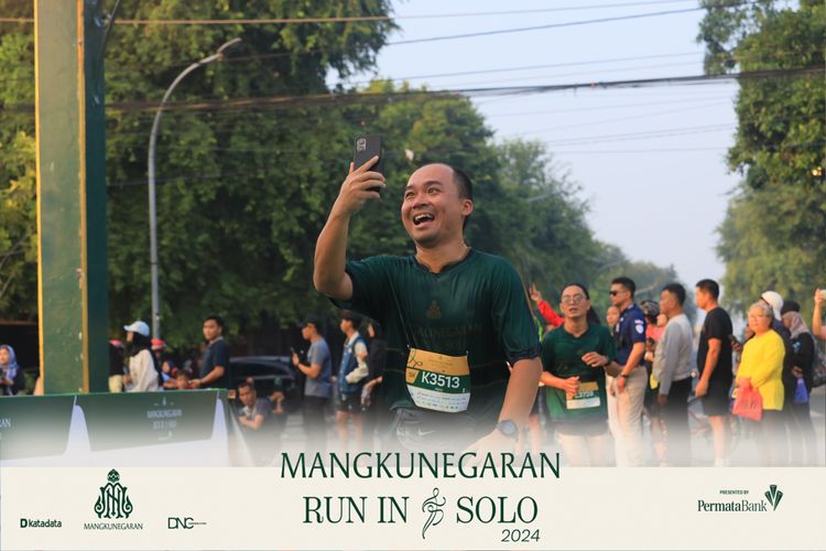 Race photo from Mangkunegaran Run 2024
