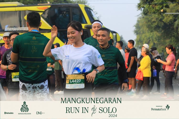Race photo from Mangkunegaran Run 2024