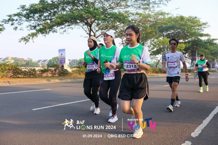 Race photo from BAF LIONS RUN 2024