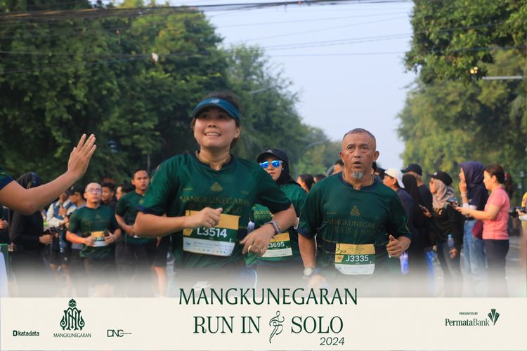 Race photo from Mangkunegaran Run 2024