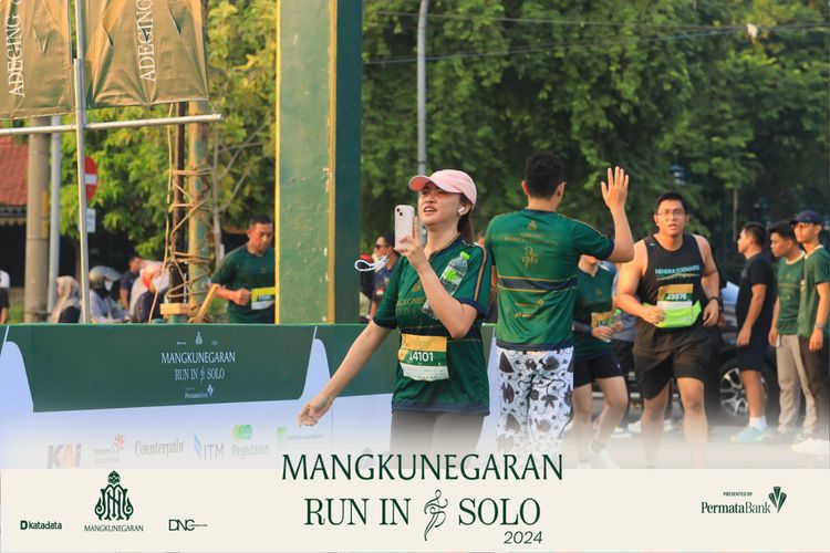 Race photo from Mangkunegaran Run 2024