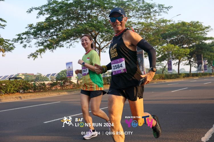 Race photo from BAF LIONS RUN 2024