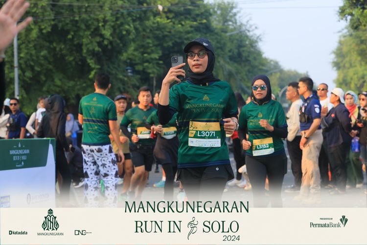 Race photo from Mangkunegaran Run 2024