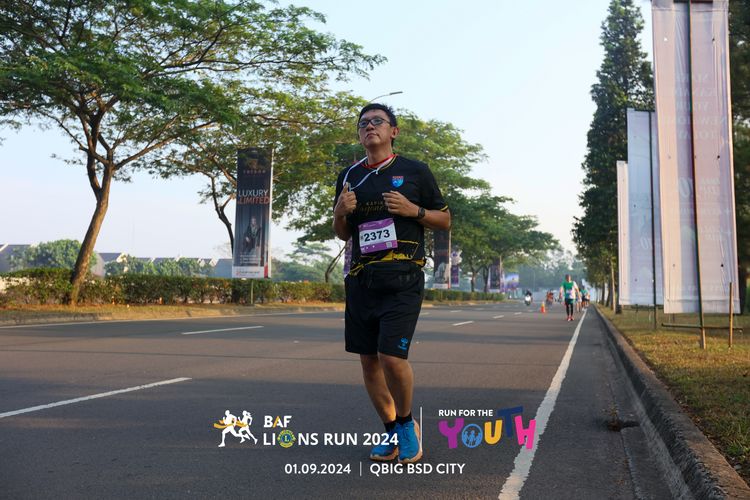 Race photo from BAF LIONS RUN 2024