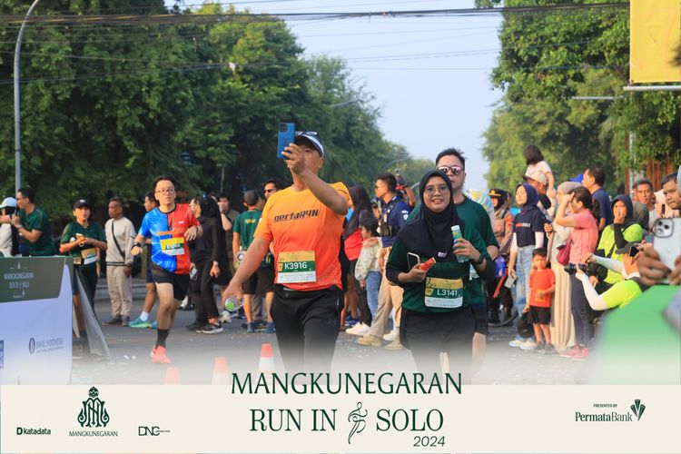 Race photo from Mangkunegaran Run 2024