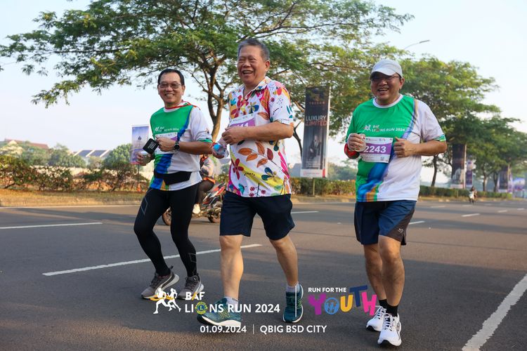 Race photo from BAF LIONS RUN 2024