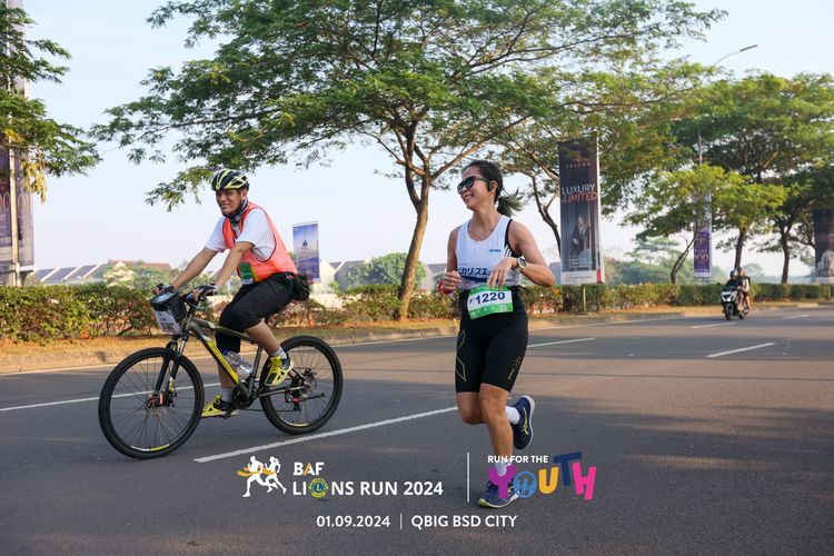 Race photo from BAF LIONS RUN 2024