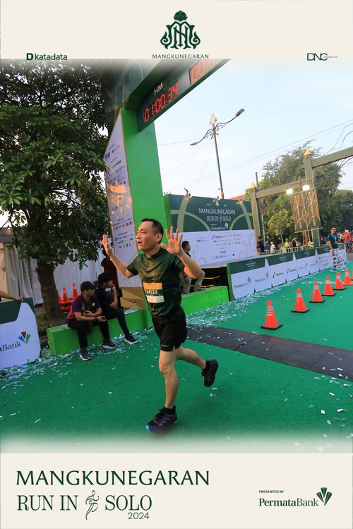 Race photo from Mangkunegaran Run 2024