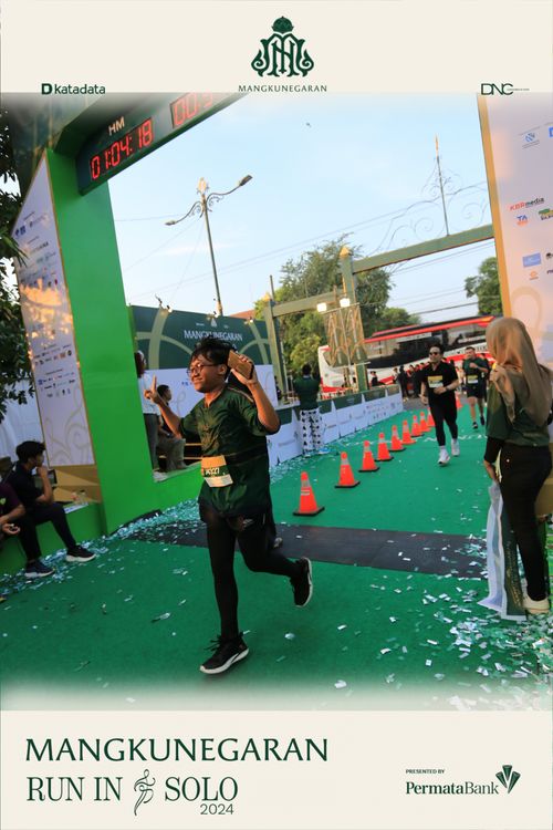 Race photo from Mangkunegaran Run 2024