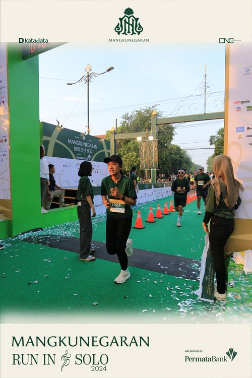 Race photo from Mangkunegaran Run 2024