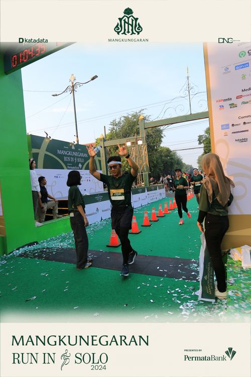 Race photo from Mangkunegaran Run 2024