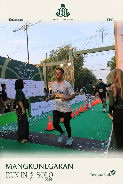 Race photo from Mangkunegaran Run 2024