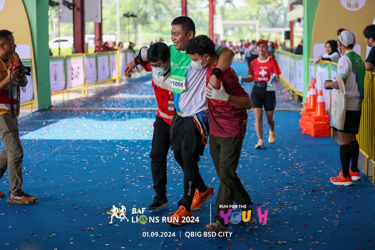 Race photo from BAF LIONS RUN 2024