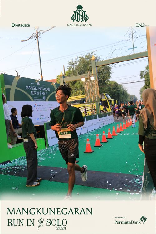 Race photo from Mangkunegaran Run 2024