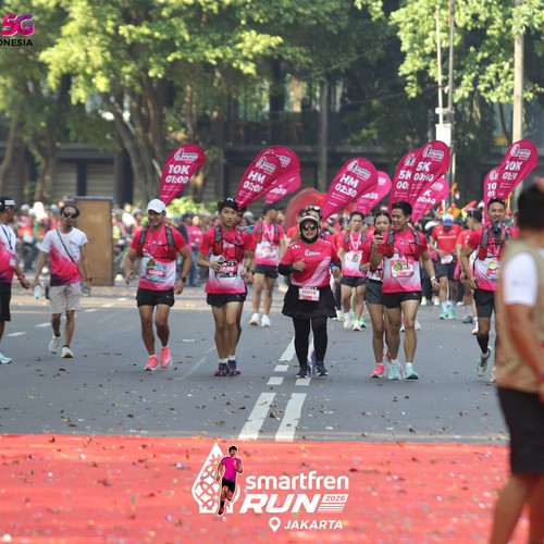 Race photo from SMARTFREN RUN 2026