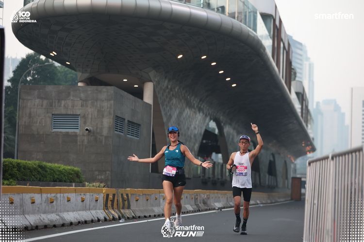 Race photo from Smartfren Run 2025 