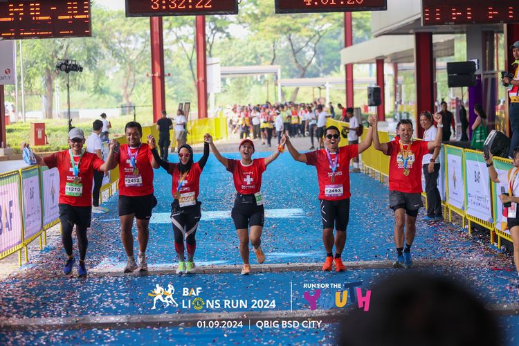 Race photo from BAF LIONS RUN 2024