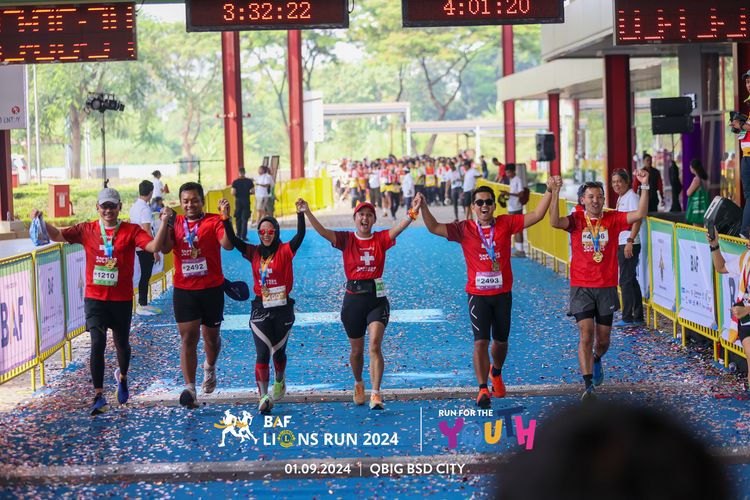 Race photo from BAF LIONS RUN 2024