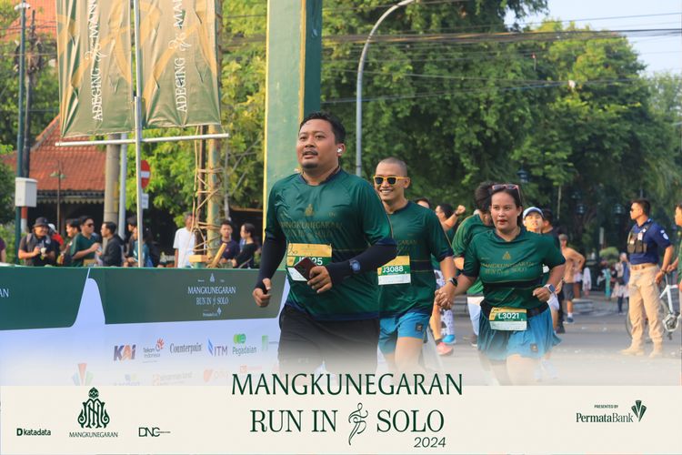 Race photo from Mangkunegaran Run 2024