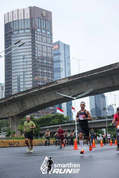 Race photo from Smartfren Run 2024