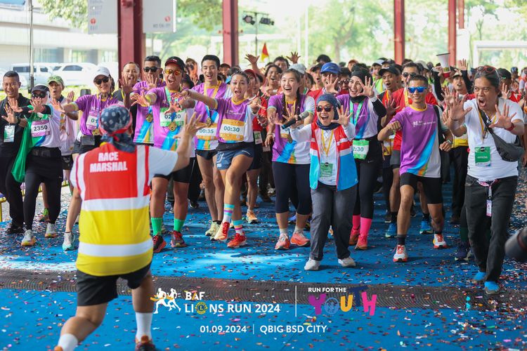 Race photo from BAF LIONS RUN 2024