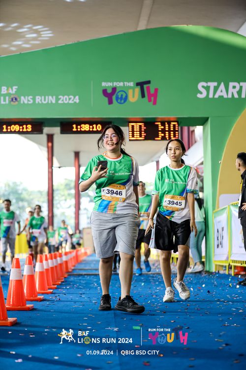 Race photo from BAF LIONS RUN 2024
