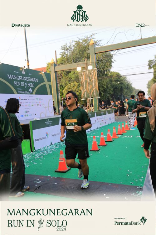 Race photo from Mangkunegaran Run 2024