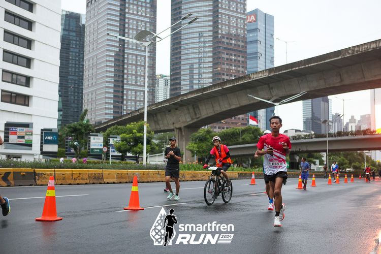 Race photo from Smartfren Run 2024