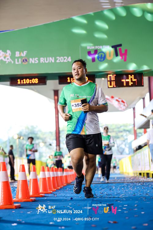 Race photo from BAF LIONS RUN 2024