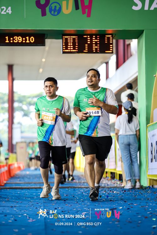Race photo from BAF LIONS RUN 2024