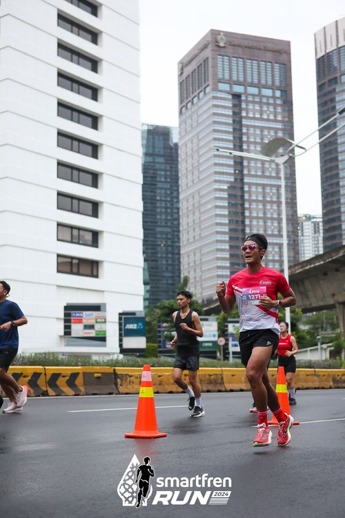 Race photo from Smartfren Run 2024