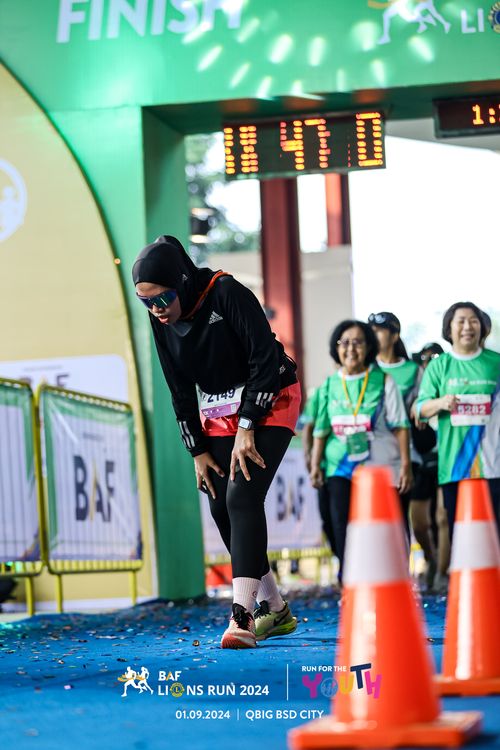 Race photo from BAF LIONS RUN 2024