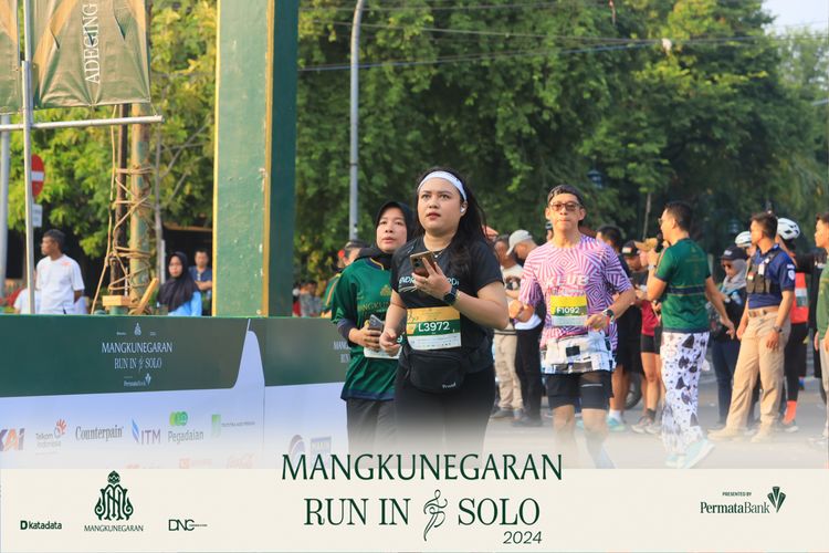 Race photo from Mangkunegaran Run 2024