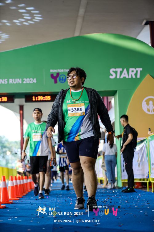 Race photo from BAF LIONS RUN 2024