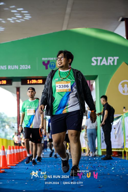Race photo from BAF LIONS RUN 2024