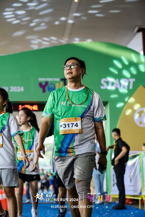 Race photo from BAF LIONS RUN 2024